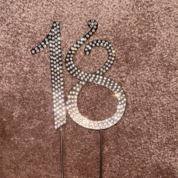 Diamond 18th Birthday Cake Topper - Picture 1 of 1